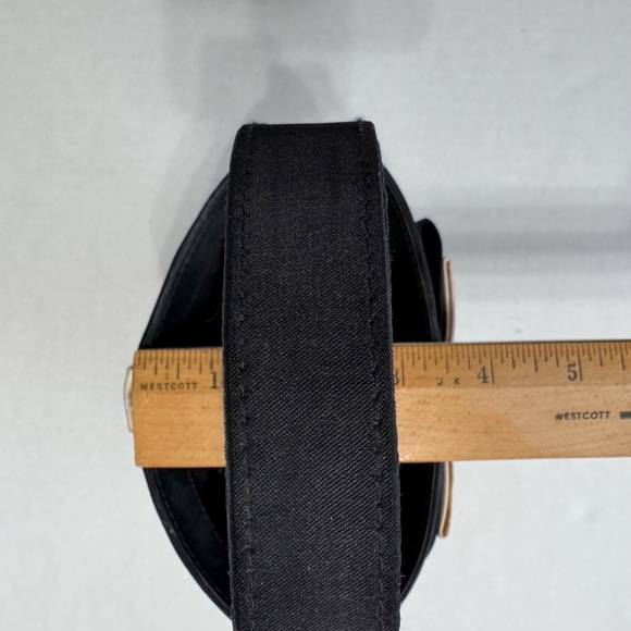 🌹La Regale Black Satin Bucket Purse w/ White Bow Cocktail Wedding Bridal Classy - Picture 11 of 12